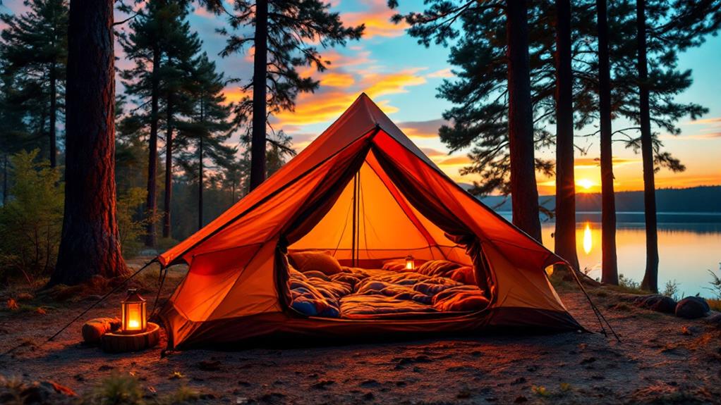 spacious 4 person camping tents