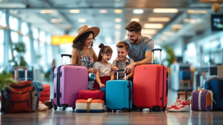 stylish family luggage sets