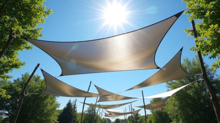 reflective sun shade tarps selection