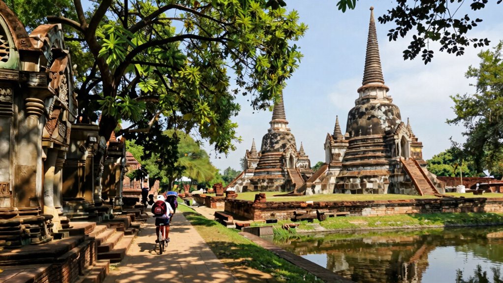ayutthaya bikes tuk tuks walking