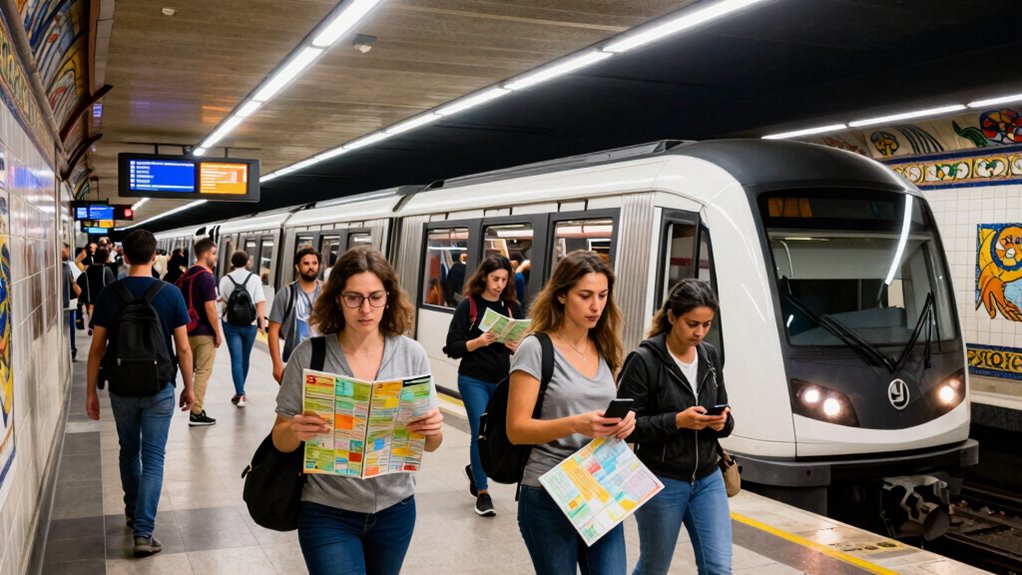 barcelona transit metro buses montju c funicular