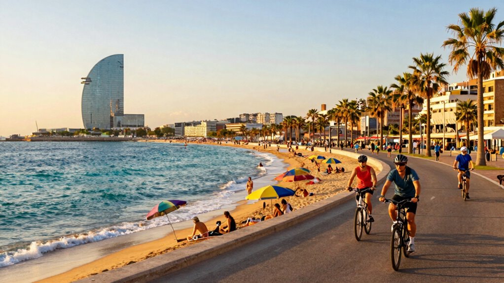 barceloneta waterfront coastal strolls