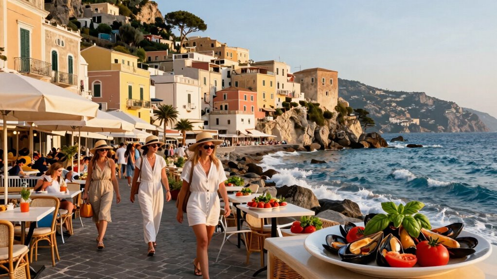 coastal italy packing seafood mornings