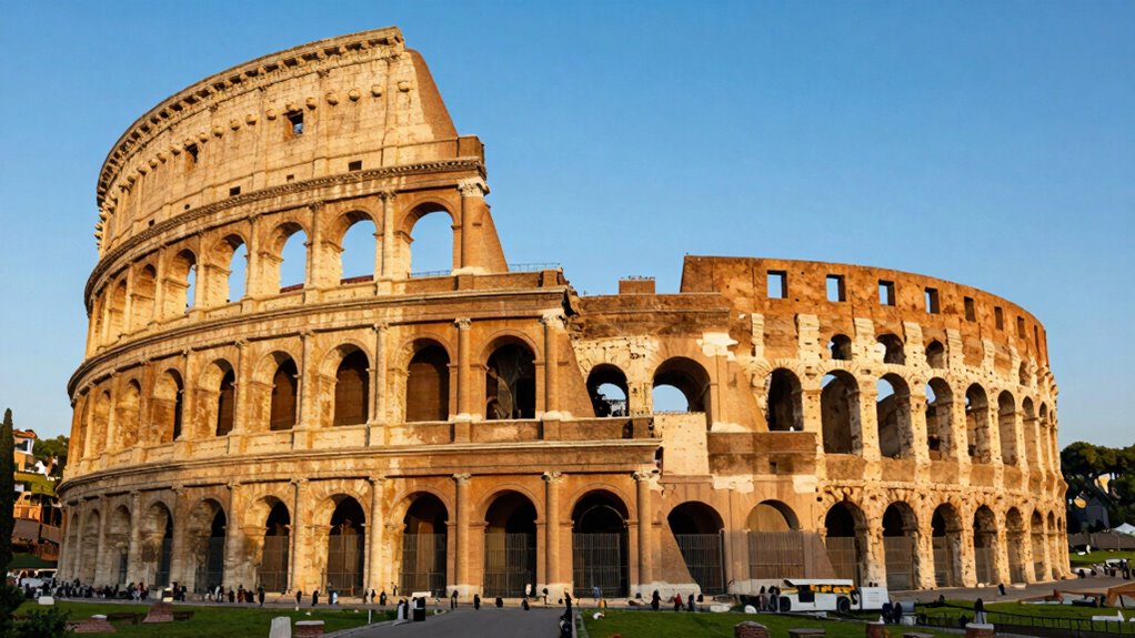 colosseum s travertine hypogeum spectacle