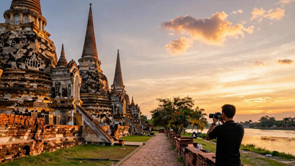 early morning temple photo routes