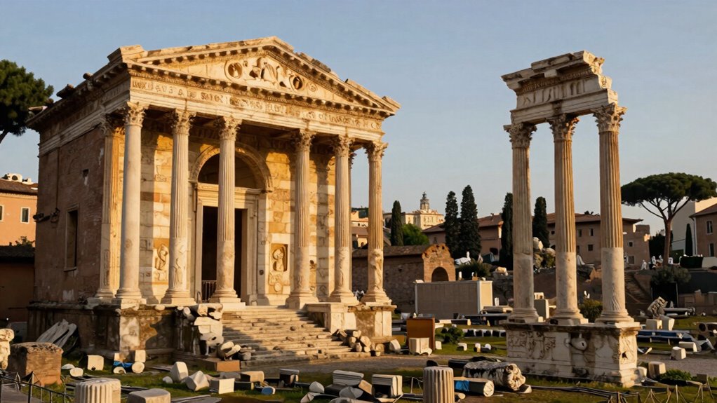 early republican temple fusion reveals religion commerce