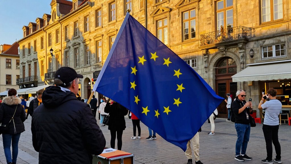 european flag unity in festivals