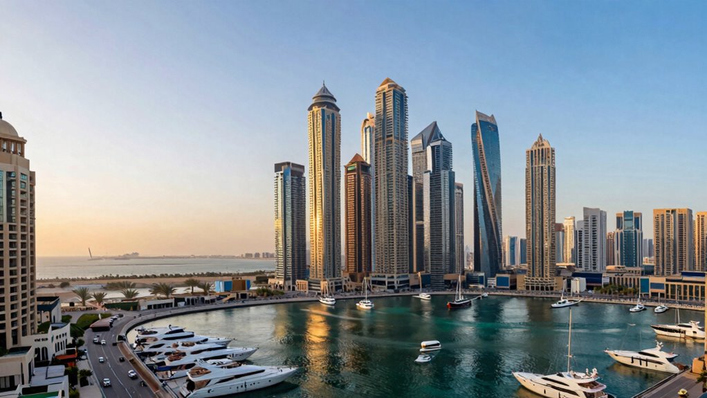 ground level dubai skyline vantage points