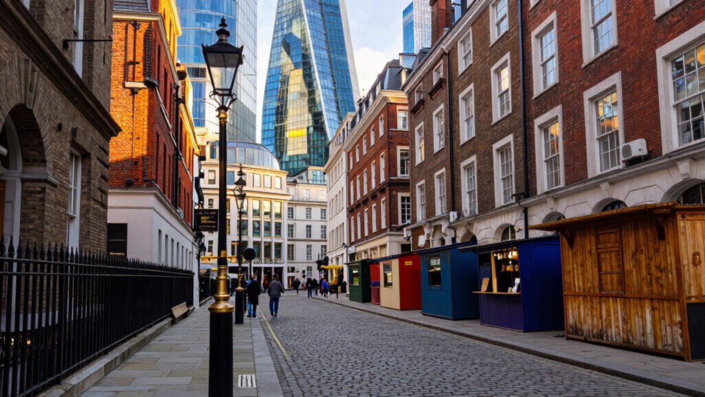 london architecture textures and shadows