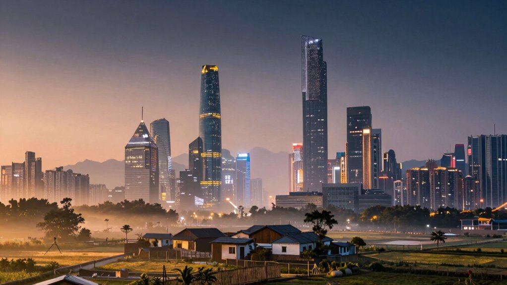 nighttime urban rural dawn methods