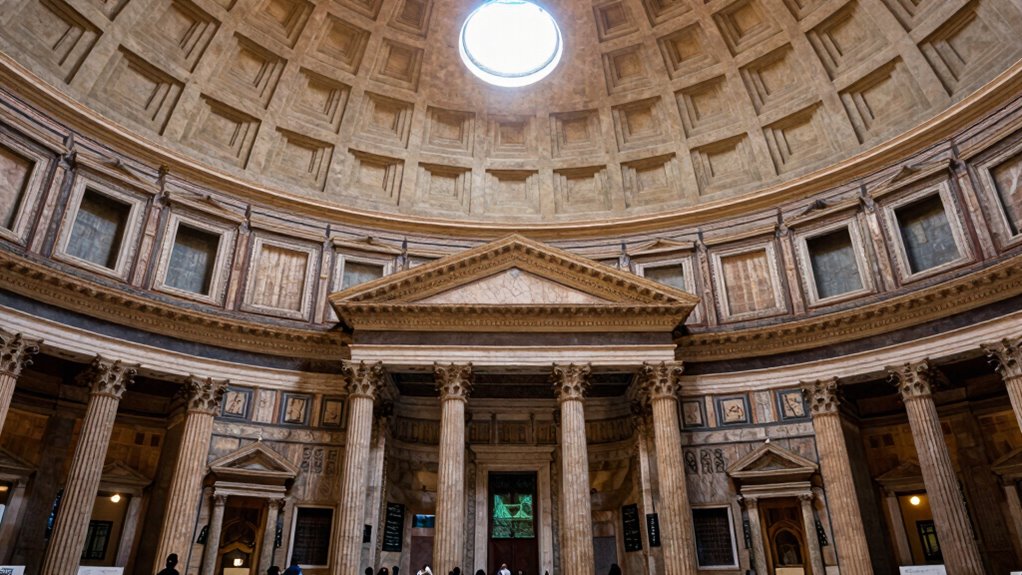 pantheon domed rotunda oculus drainage