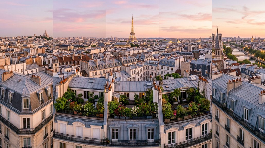 paris rooftop views capture city s charm