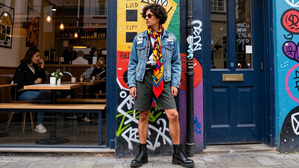 punk vintage and tailored contrasts