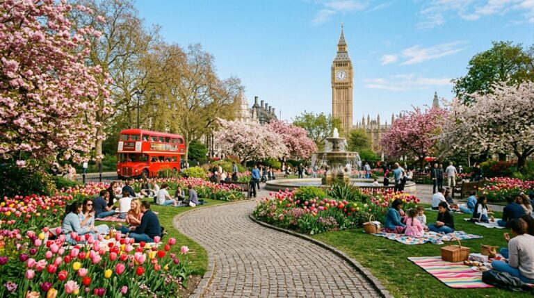 springtime london parks events photo spots