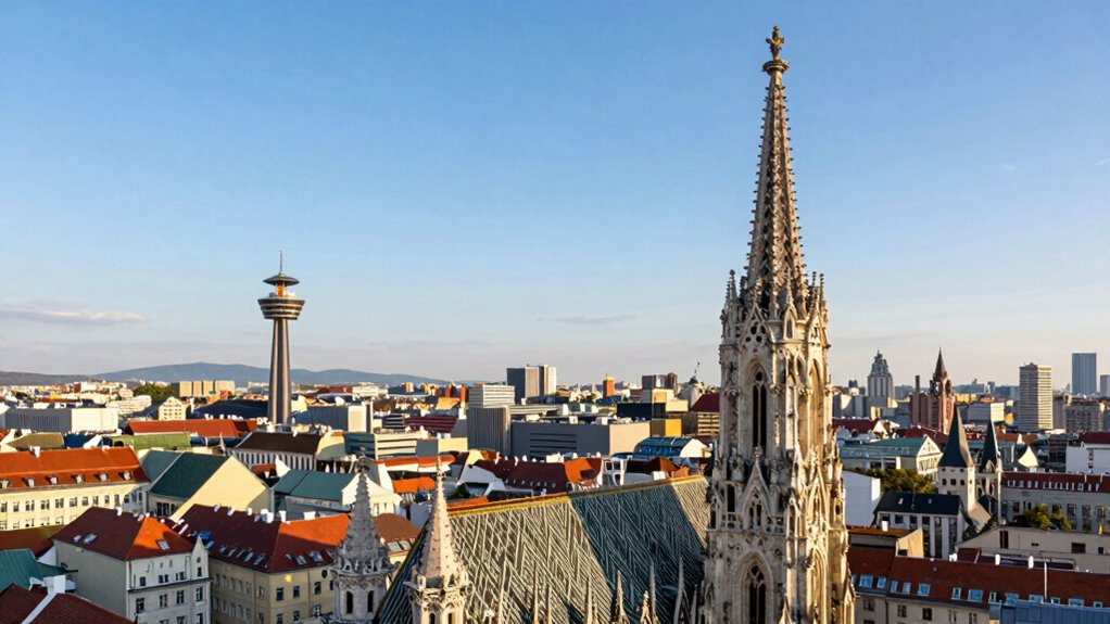 st stephen s climb donauturm vistas