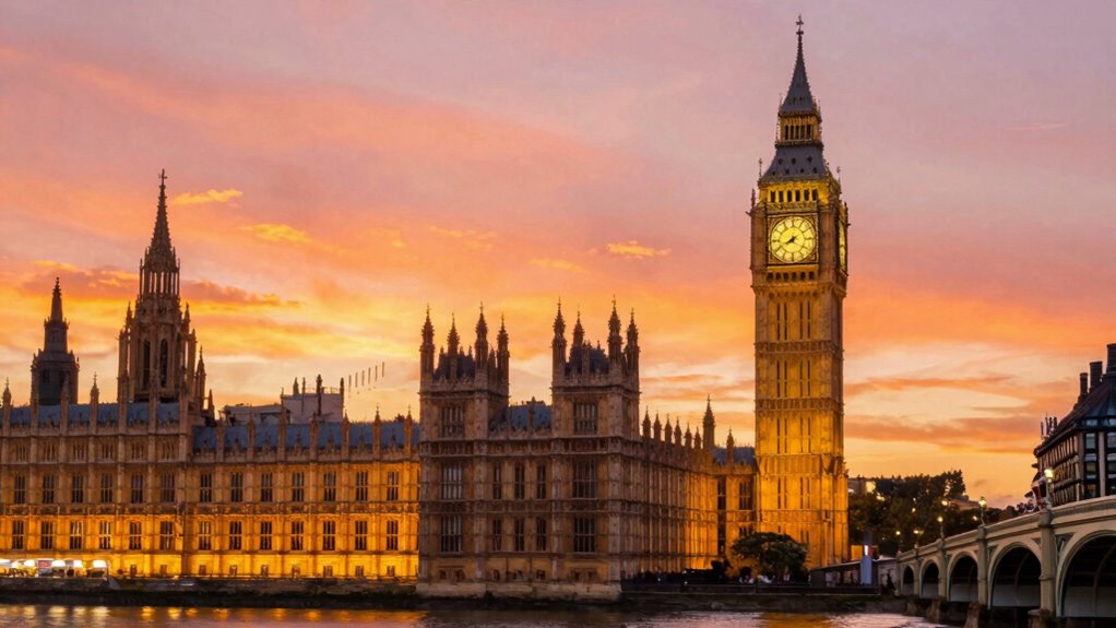 sunrise softness sunset challenges parliament backlit