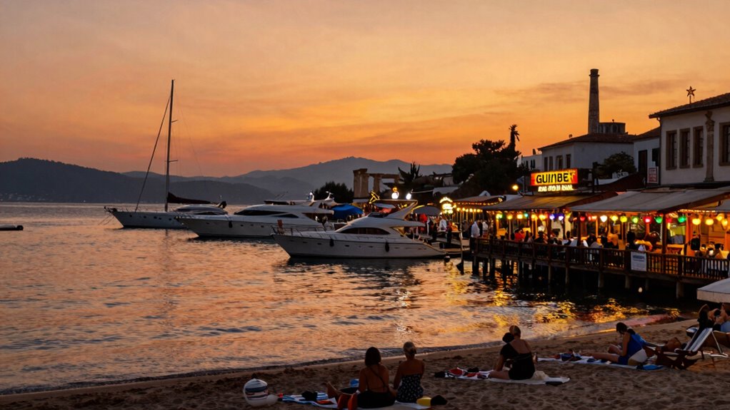 sunset drinks at bodrum marinas