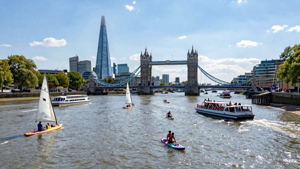 thames boat tours aerial sees