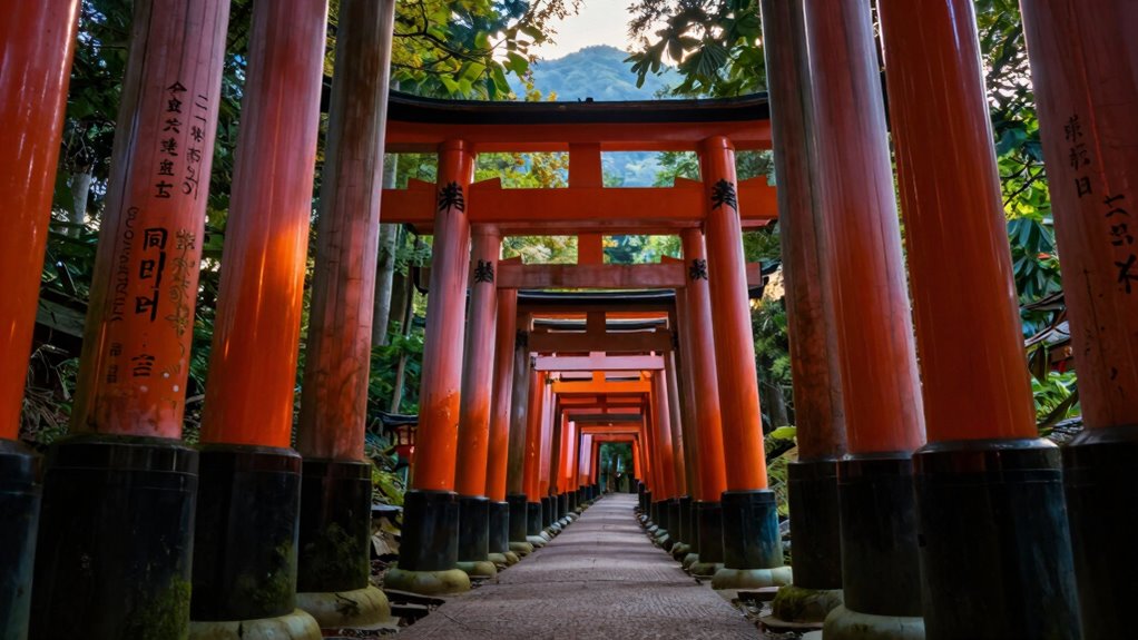 thousands of vermilion torii gates