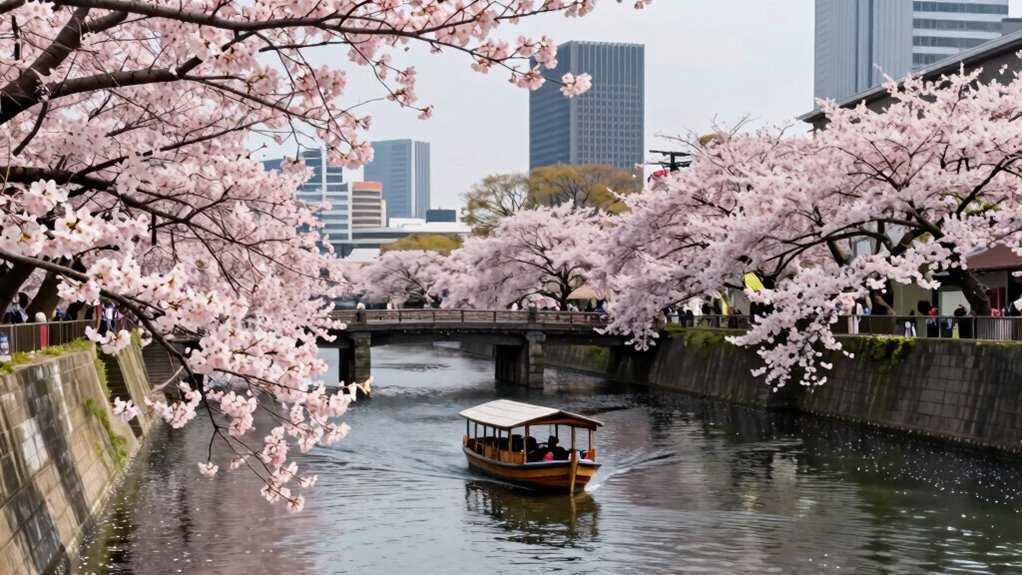 tokyo cherry blossom land and water tours