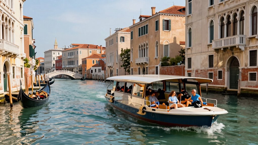 venice travel by vaporetto and walk