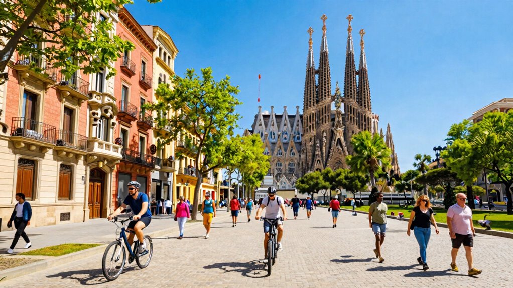 walking biking pace routes landmarks