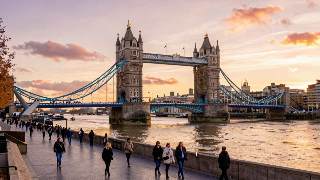 walking thames bridges landmarks views