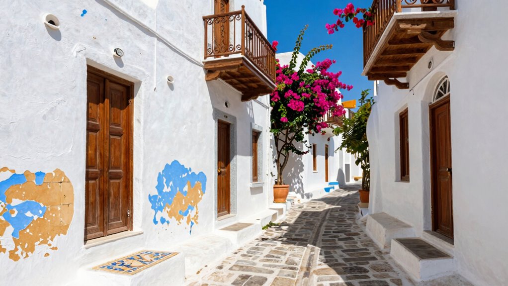whitewashed blues textured antiquity