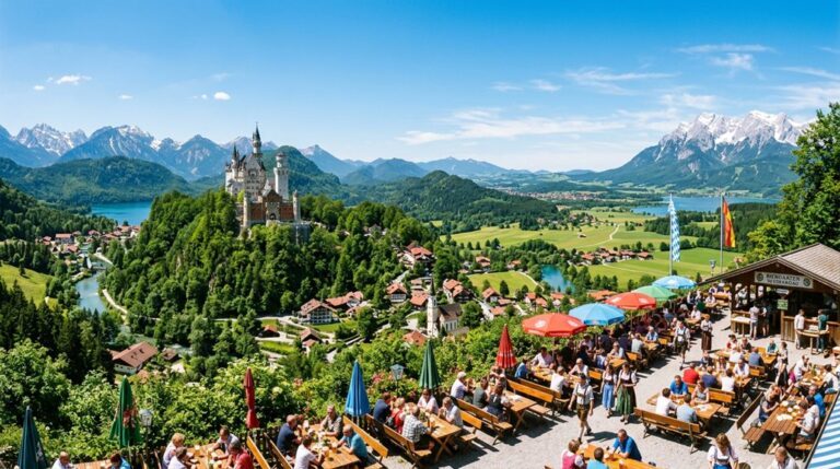 bavarian castles and beer gardens