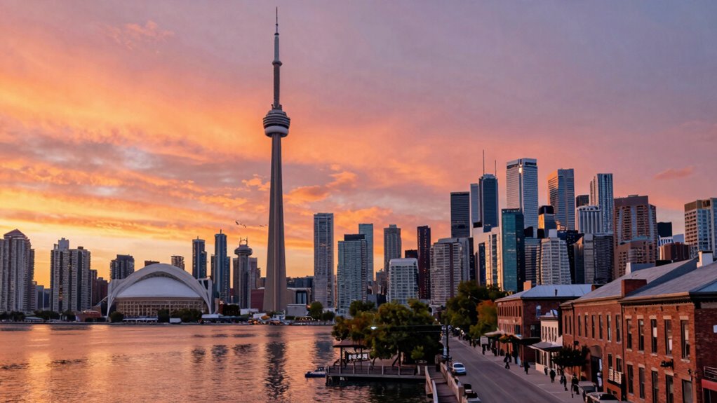 cn tower views distillery district charm