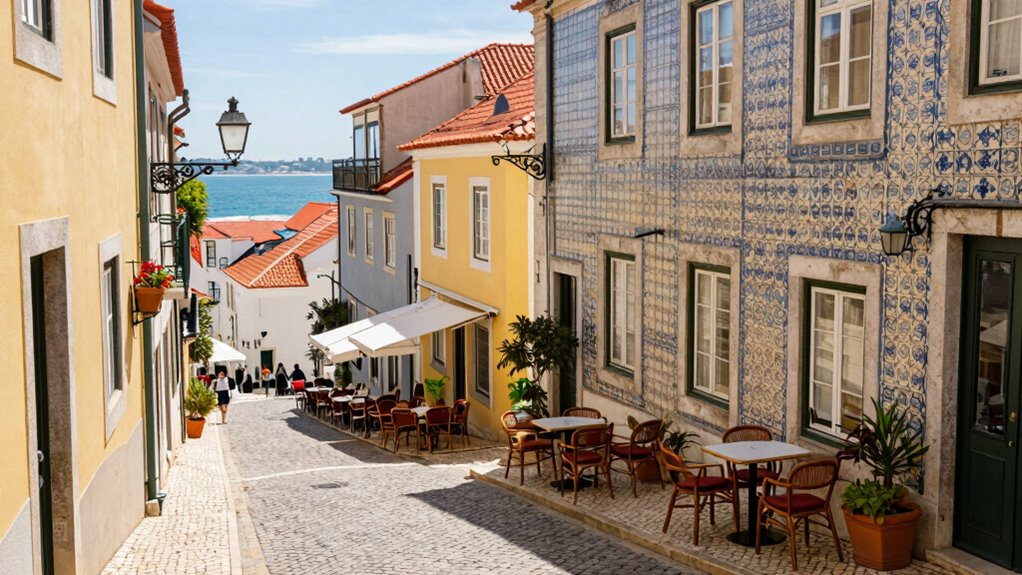colorful historic lisbon streets