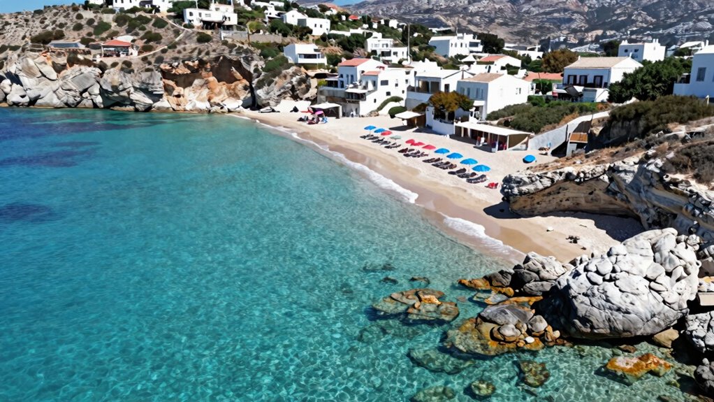 crystal waters varied naxos beaches