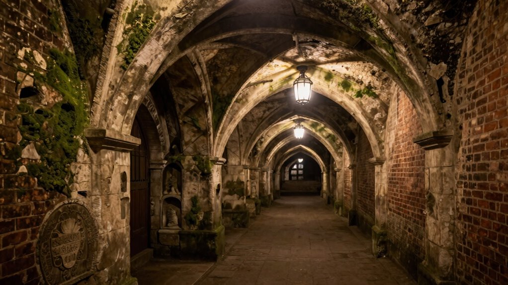 hidden crypts beneath porte bannier