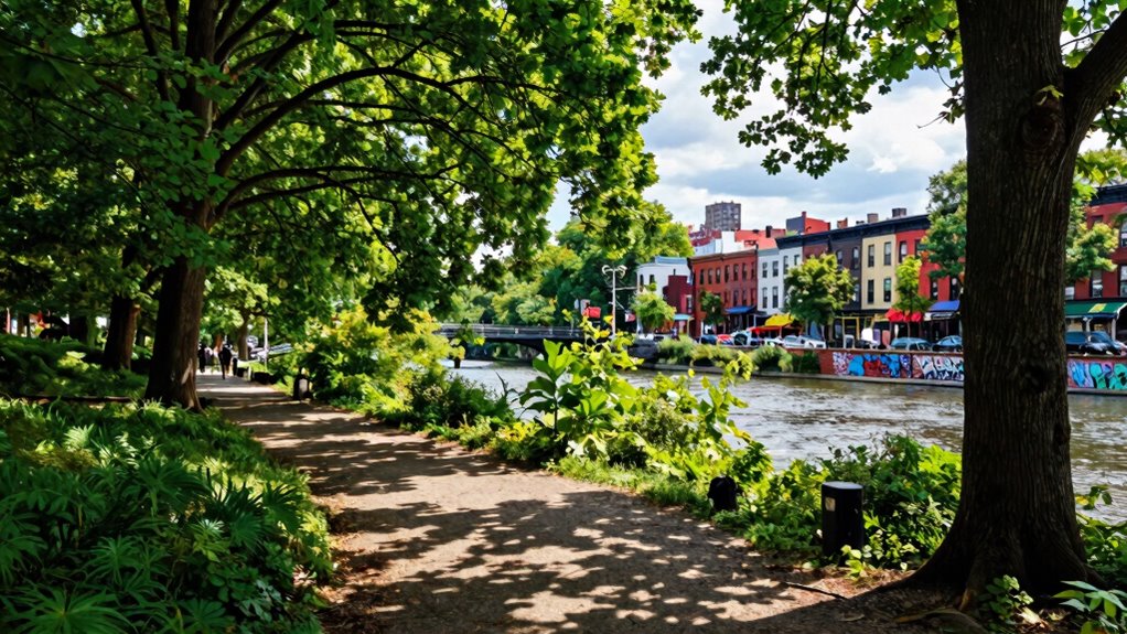 natural beauty meets urban parkscape