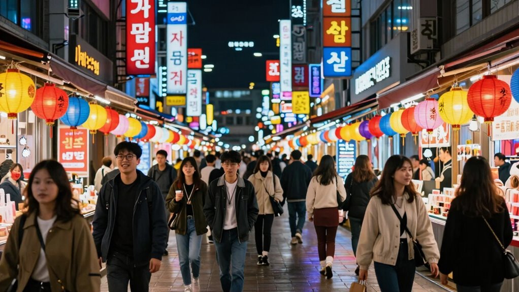neon streets vibrant nightlife photography