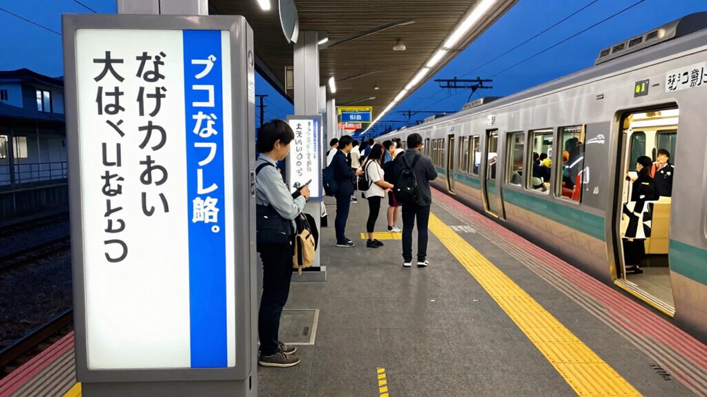 platform signs guide boarding efficiently