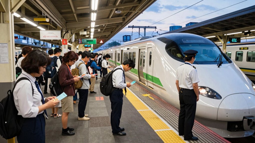 riding japanese trains respectfully