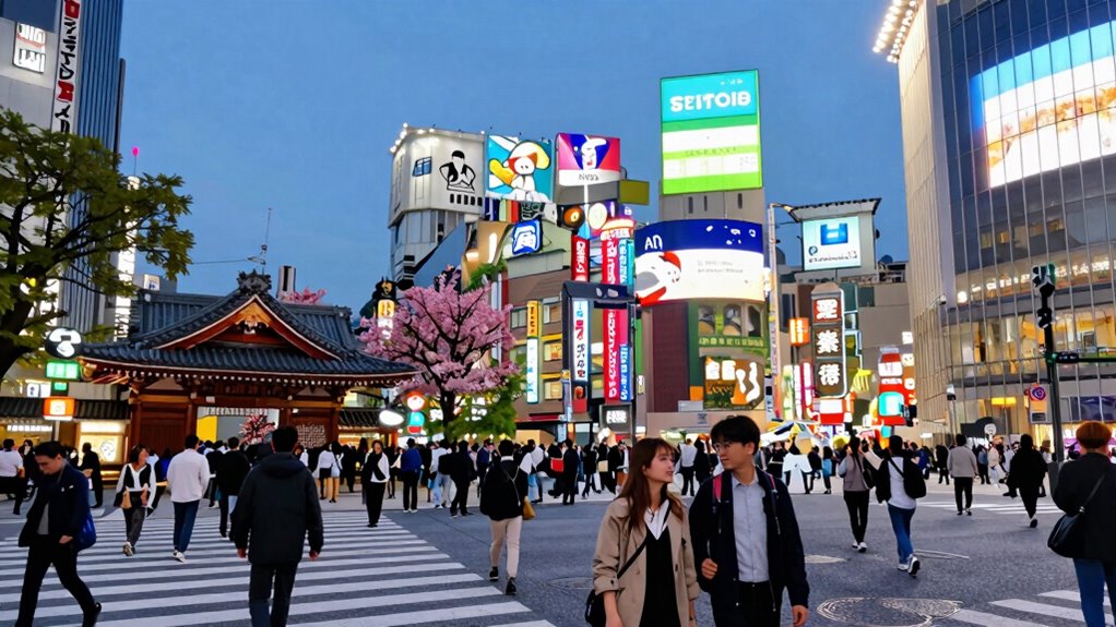 tokyo s iconic blend shrines streets skyline