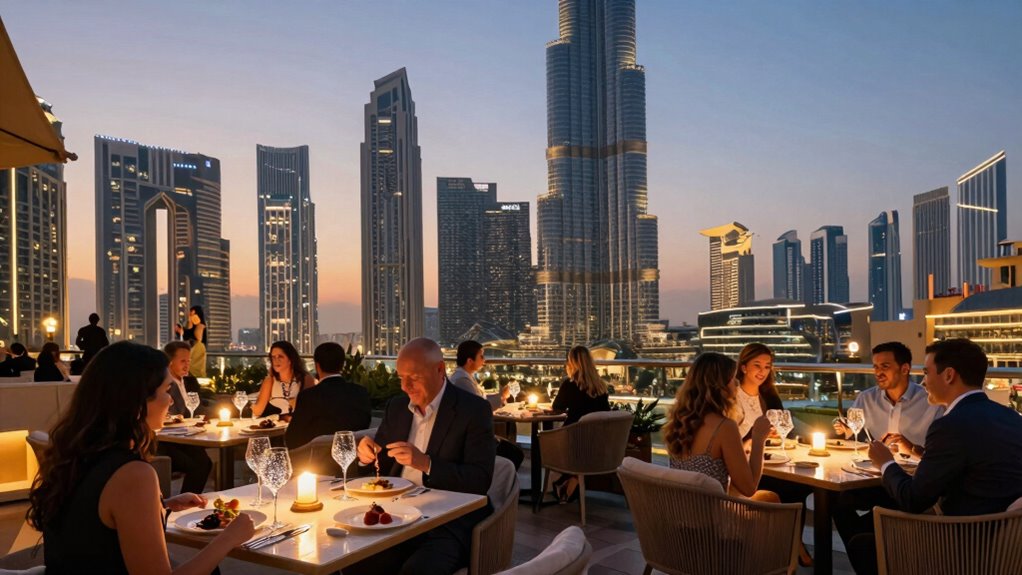 top dubai fine dining views