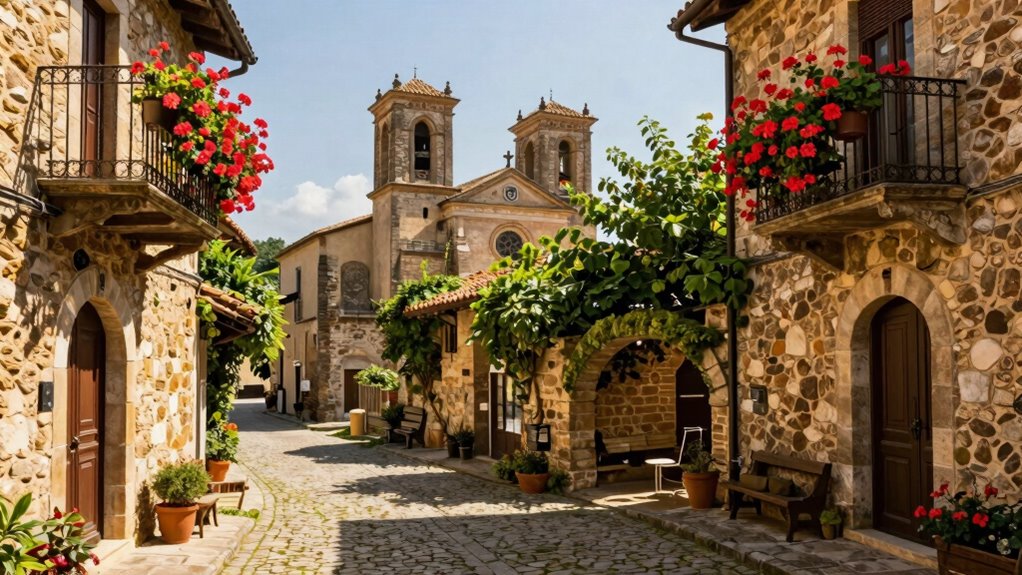 tranquil courtyards historic churches