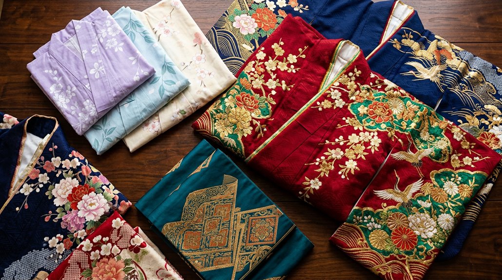 types fabrics occasions for kimonos