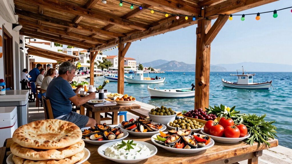 volos seafood markets tsipouro mezze